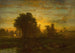 Sunset Farm Painting - George Inness — artwork view