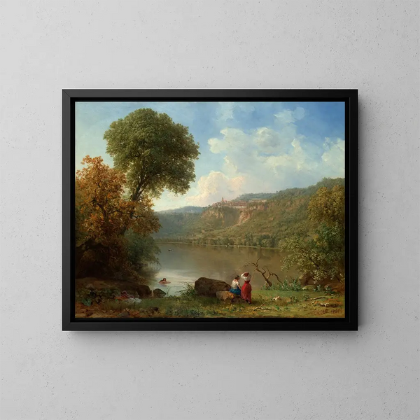 Lac Nemi - George Inness — ingelijst kunstwerk aan de muur