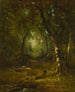 Landscape with Hunter - George Inness — artwork view