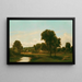 Landscape Painting of Medfield - George Inness — framed artwork on a wall