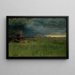 The Solitary Farm Nantucket - George Inness — framed artwork on a wall