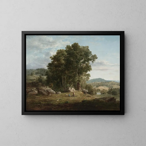 De Houthakker - George Inness — ingelijst kunstwerk aan de muur