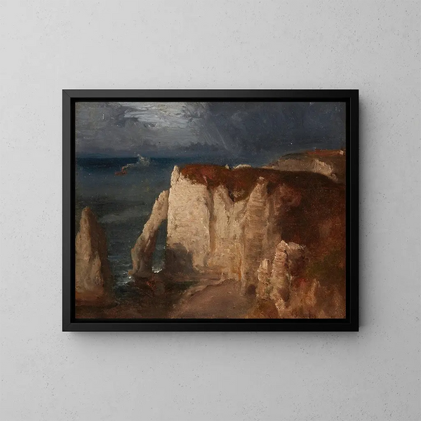 Étretat - George Inness — ingelijst kunstwerk aan de muur