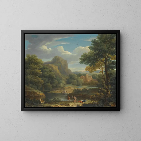 Berglandschap - George Lambert — ingelijst kunstwerk aan de muur