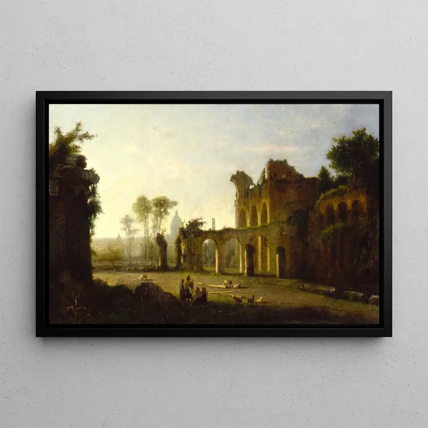 George Loring Brown - View of the Temple of Peace in the Roman Forum.webp