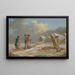 De terugkeer van de soldaat - George Morland — ingelijst kunstwerk aan de muur