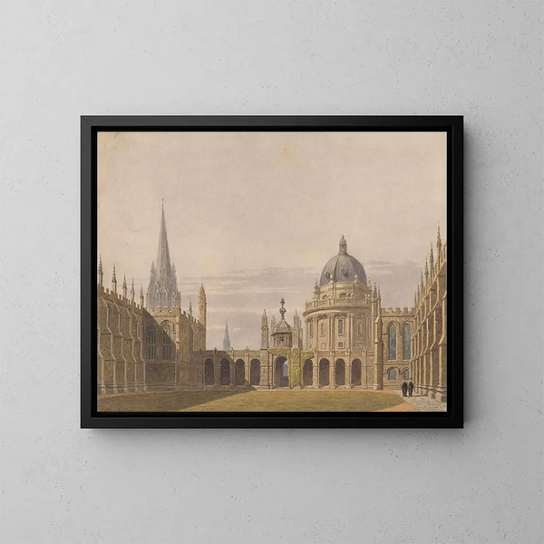 Le quadrilatère d'All Souls à Oxford - George Pyne — ingelijst kunstwerk aan de muur