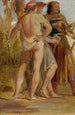 Studie van soldaten - George Richmond — weergave van het kunstwerk