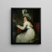 Lady Hamilton - George Romney — framed artwork on a wall