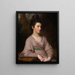Mademoiselle Kirkpatrick - George Romney — framed artwork on a wall