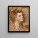 Portrait of a Lady - George Romney — framed artwork on a wall