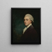 Portrait of a Young Man - George Romney — framed artwork on a wall