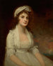 Portrait of Miss Elizabeth Tighe 1774-1857 Half-length wearing a white dress - George Romney — artwork view