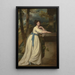 Portrait of Madame Andrew Reid - George Romney — framed artwork on a wall