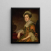 Portrait Painting of Mrs. Dawes - George Romney — framed artwork on a wall