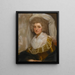 Portrait of Mrs. Francis Ingram - George Romney — framed artwork on a wall