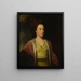 Portrait Painting of Frances Alicia Bennet - George Romney — framed artwork on a wall
