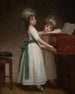 Portrait painting of Maria and Catherine, daughters of Edward Thurlow, 1st Baron Thurlow - George Romney — artwork view