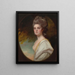 Portrait of Miss Williams - George Romney — framed artwork on a wall