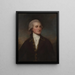 Portrait of a Man - George Romney — framed artwork on a wall