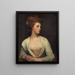 Portrait of a woman said to be Emily Bertie Pott - George Romney — framed artwork on a wall