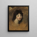 Portrait of a Woman - George Romney — framed artwork on a wall