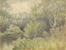 Onbekende rivierenscène met wilgen - George Sherriff — weergave van het kunstwerk