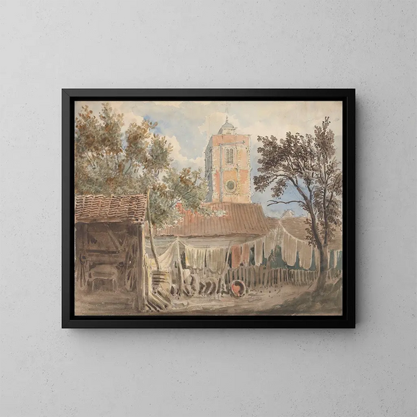 Kerk van Wandshorst, Surrey - George Sidney Shepherd — ingelijst kunstwerk aan de muur