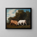 Gevecht met stieren - George Stubbs — ingelijst kunstwerk aan de muur