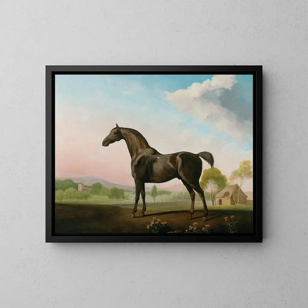 William de Grosvenor in een landschap - George Stubbs — ingelijst kunstwerk aan de muur