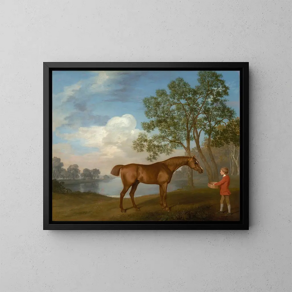 pompoen met een hoefsmid - George Stubbs — ingelijst kunstwerk aan de muur