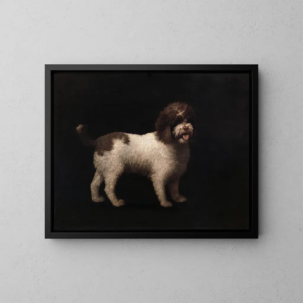 Waterspaniel - George Stubbs — ingelijst kunstwerk aan de muur