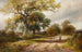 Het landweggetje - George Turner — weergave van het kunstwerk