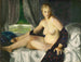 nieuw met waaier - George Wesley Bellows — weergave van het kunstwerk