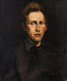Portret van een jonge man - George Wesley Bellows — weergave van het kunstwerk