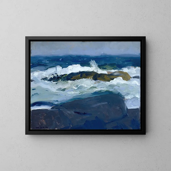 Récif de roches, Maine - George Wesley Bellows — ingelijst kunstwerk aan de muur
