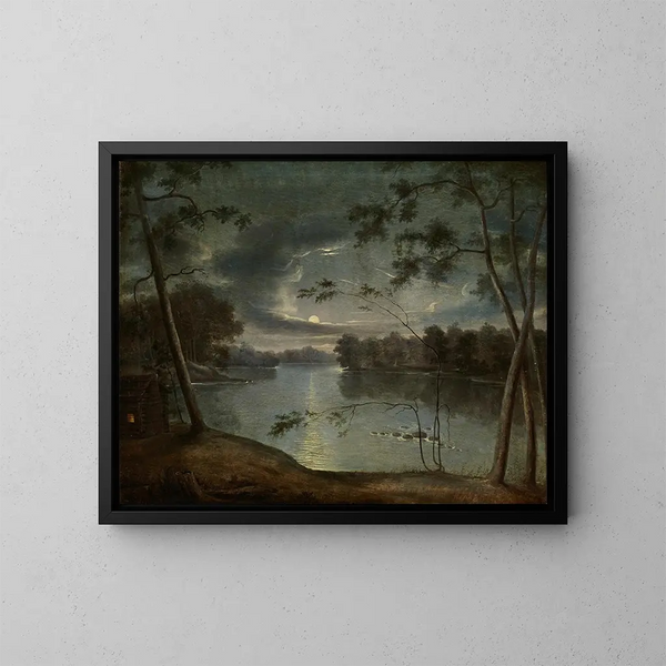 Landschap 's Nachts - George Winter — ingelijst kunstwerk aan de muur