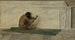 Een Azteekse beeldhouwer - George de Forest Brush — weergave van het kunstwerk