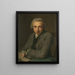 portret van Louis Métayer Phz goudsmid en kunstverzamelaar - George van der Mijn — ingelijst kunstwerk aan de muur
