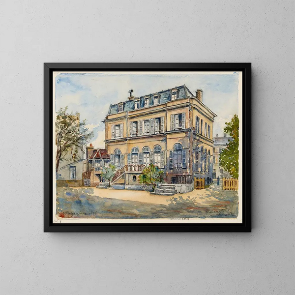 Hôtel de la princesse Belgiojoso, 28 rue du Montparnasse - Georges-Henri Manesse — ingelijst kunstwerk aan de muur