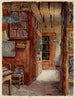 van het Le cabinet de recherche de M. Branly, hoek van de rue d'Assas en rue de Vaugirard - Georges - Henri Manesse — weergave van het kunstwerk