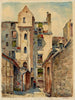 Tour ou la logette dite de Calvin ancien collège de Fortet vue de la place du Panthéon - Georges-Henri Manesse — artwork view