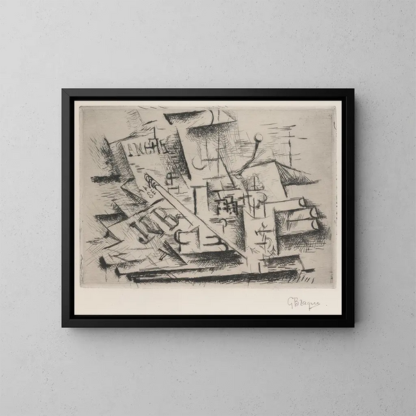 Job - Georges Braque — ingelijst kunstwerk aan de muur