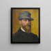 Self-portrait (conflict of case) - Georges Émile Lebacq — framed artwork on a wall