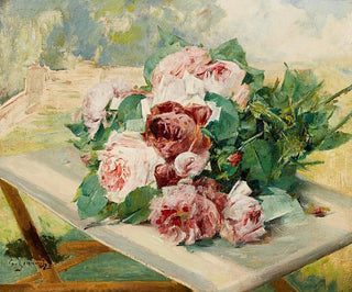 Georges Jeannin - A still life with roses.webp
