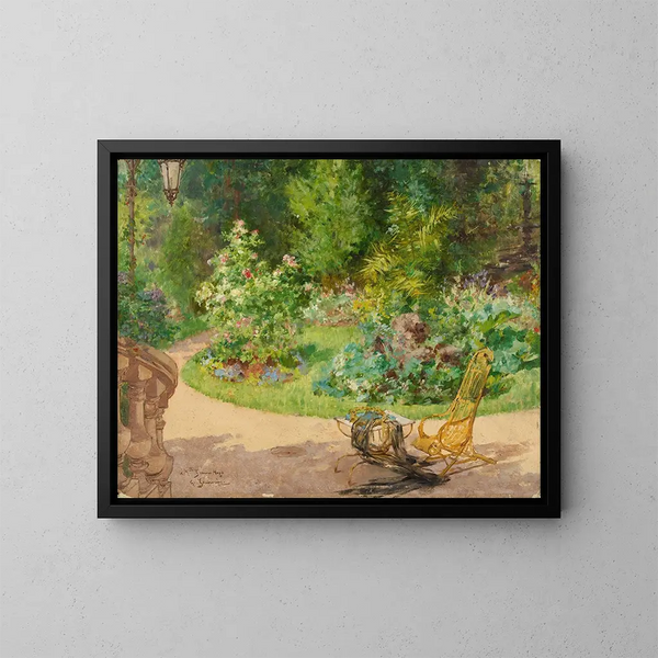 Het tuin van de Eylau-laan - Georges Jeannin — ingelijst kunstwerk aan de muur