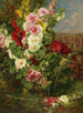 Stockrosen - Georges Jeannin — weergave van het kunstwerk
