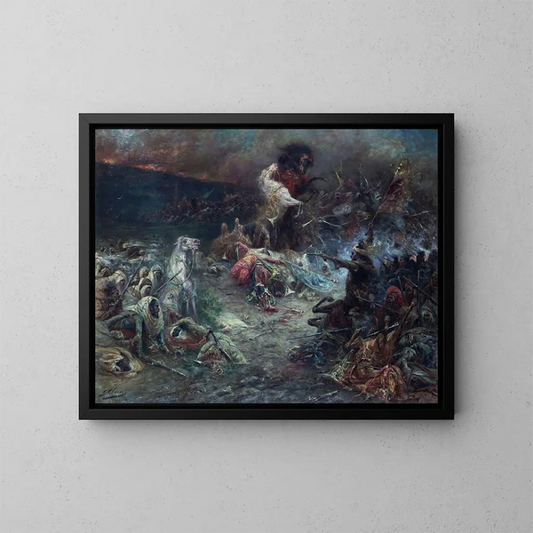 Le Carnage - Georges Jules Victor Clairin — ingelijst kunstwerk aan de muur