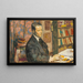 Man reading - Georges Lemmen — framed artwork on a wall