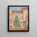 Houses Maisons - Georges Lemmen — framed artwork on a wall